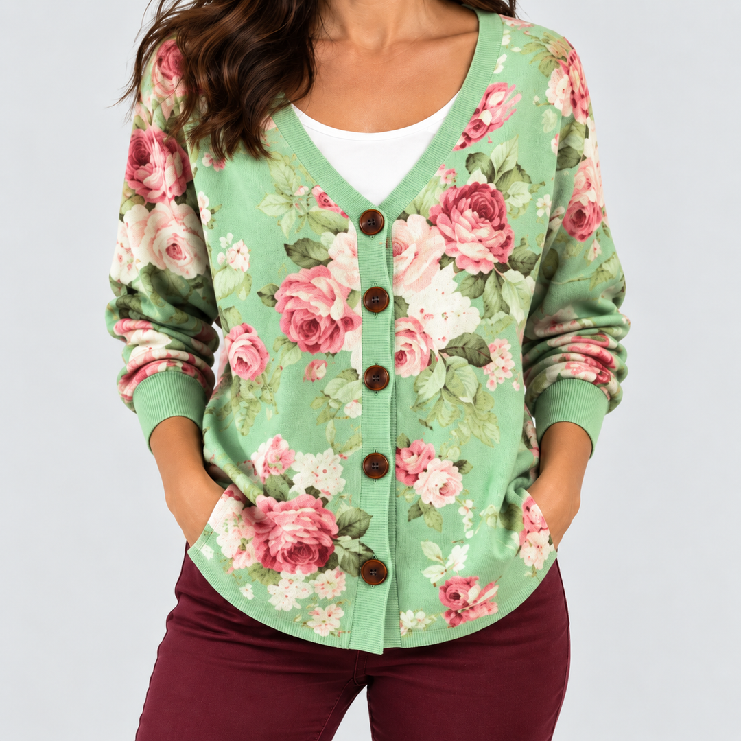 Cardigan en Maille Confortable Boutonné