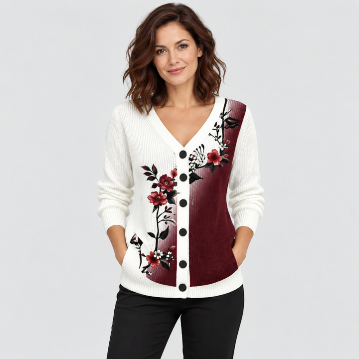 Cardigan en Maille Confortable Boutonné