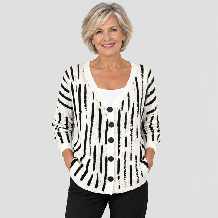 Cardigan en Maille Confortable Boutonné