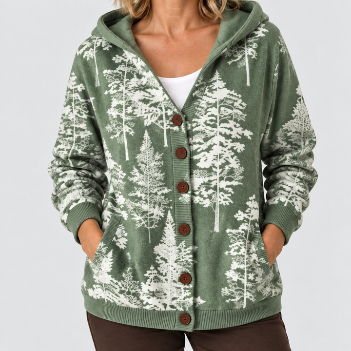 Cardigan Confort à Capuche en Maille