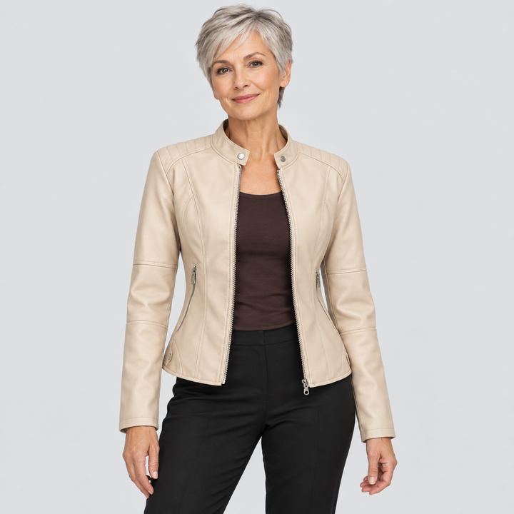 Giorgina™ - Veste en Cuir Élégante pour Femmes