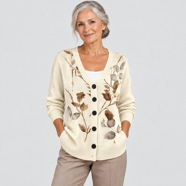 Cardigan en Maille Confortable Boutonné