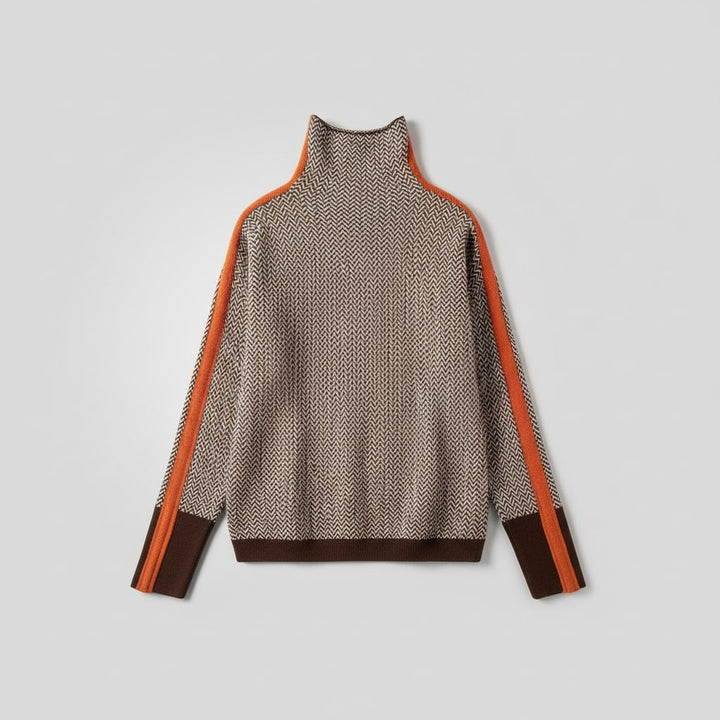 Elara - Col Roulé Chic Rayé