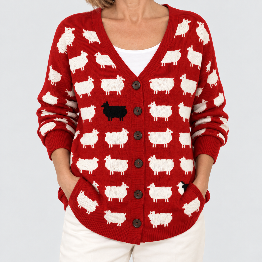 Cardigan en Maille Confortable Boutonné