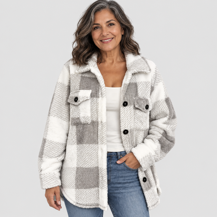 Martin | Veste en Polaire à Carreaux Élégante