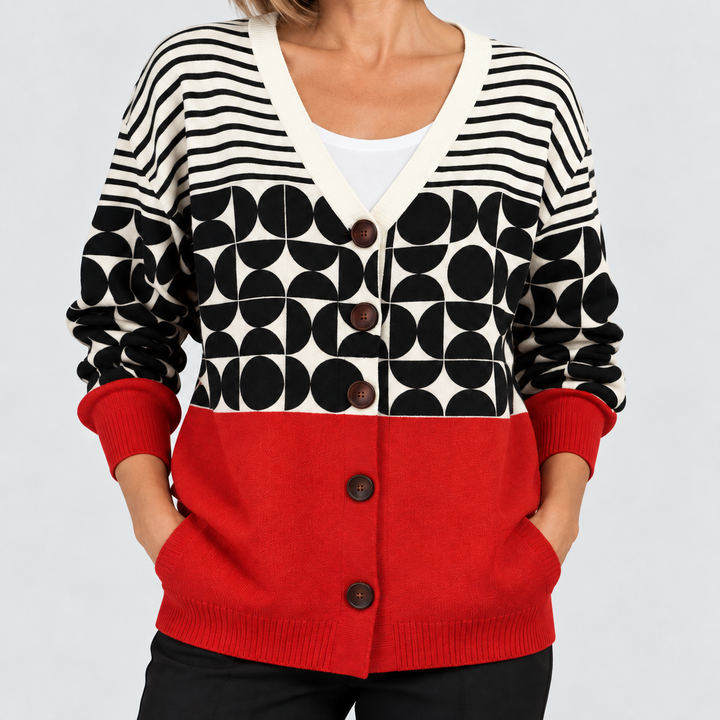 Cardigan en Maille Confortable Boutonné
