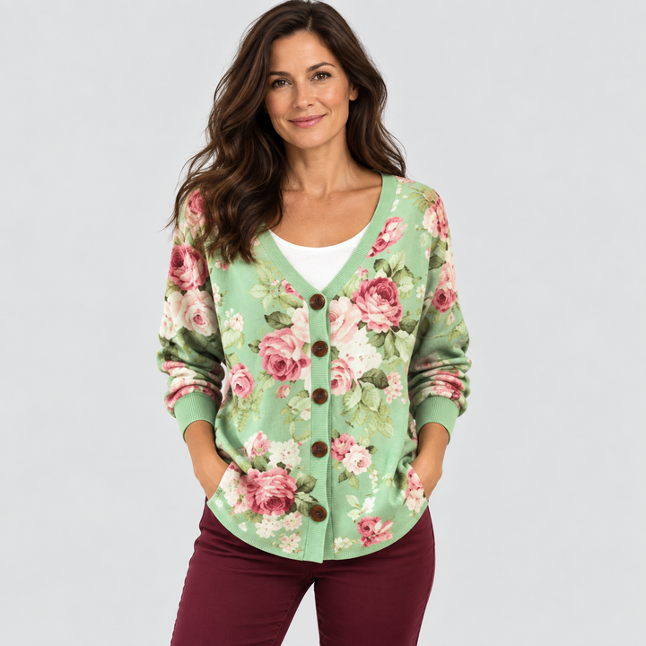 Cardigan en Maille Confortable Boutonné