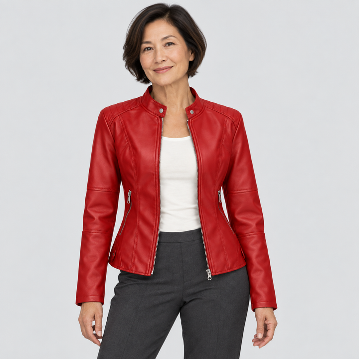 Giorgina™ - Veste en Cuir Élégante pour Femmes
