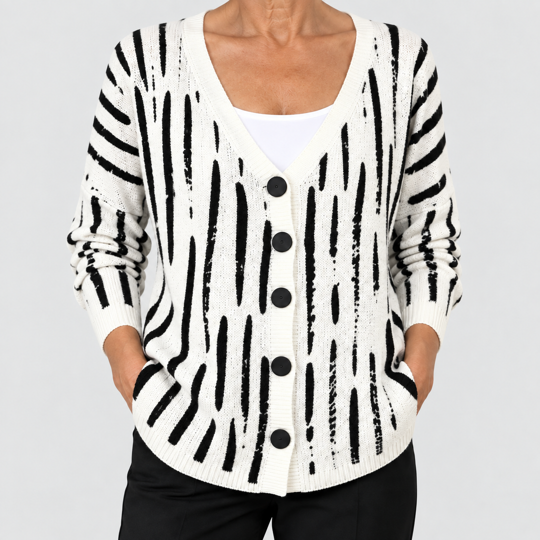 Cardigan en Maille Confortable Boutonné