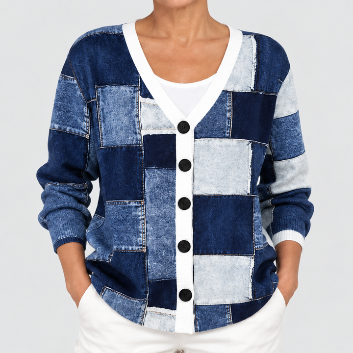Cardigan en Maille Confortable Boutonné