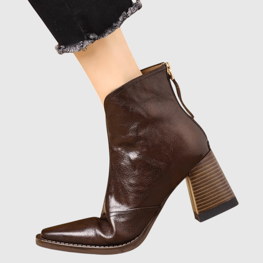 Claudia | Bottines de luxe à talon moyen