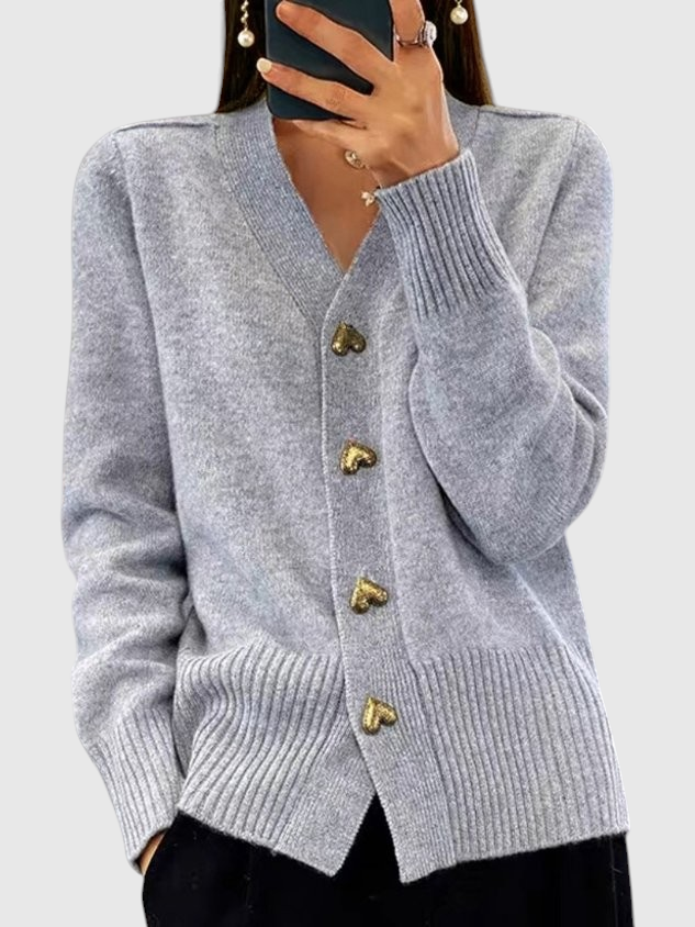Amy | Cardigan Élégant en Maille