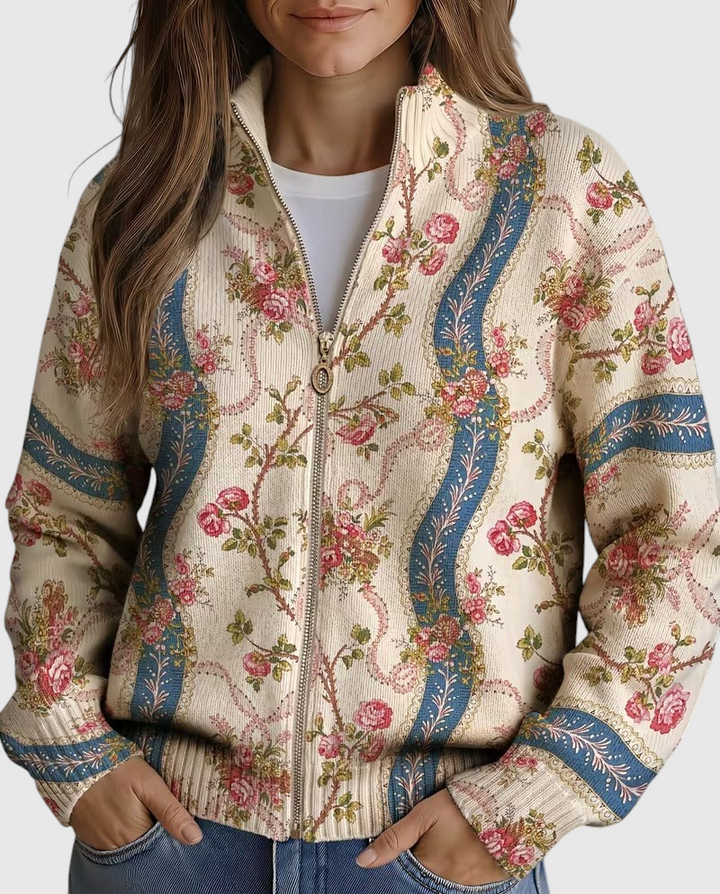 Paola™ | Cardigan Rayé avec Grimpante