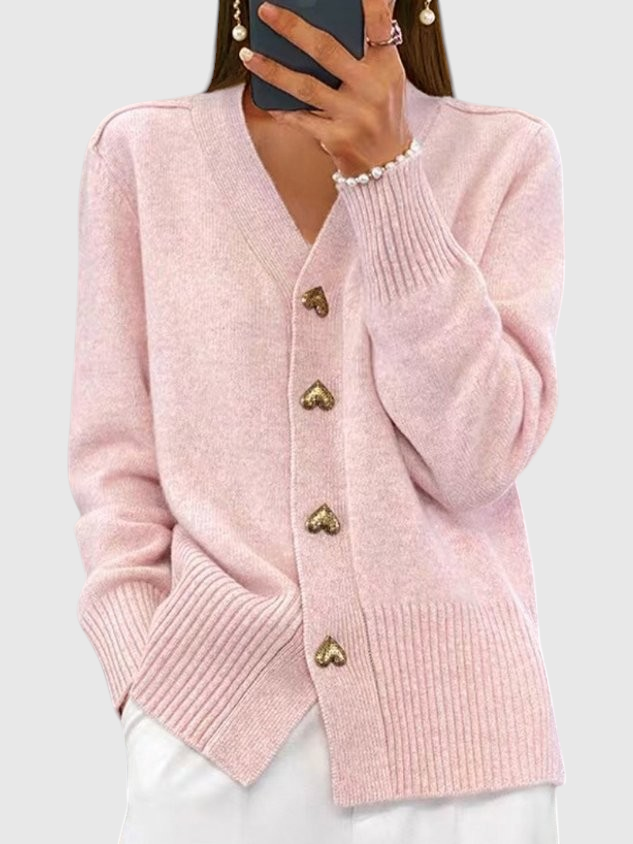 Amy | Cardigan Élégant en Maille