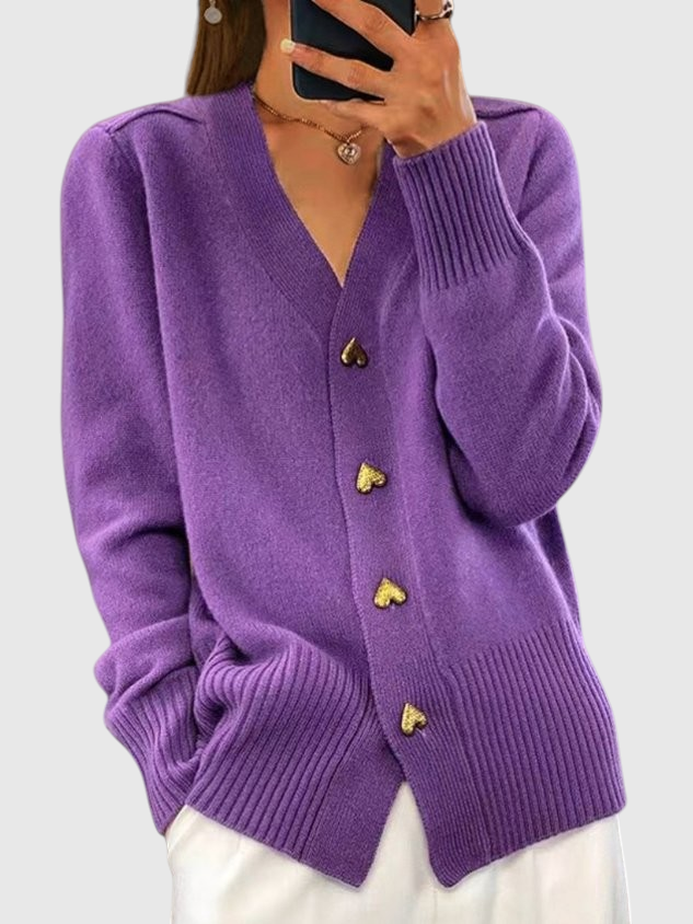 Amy | Cardigan Élégant en Maille