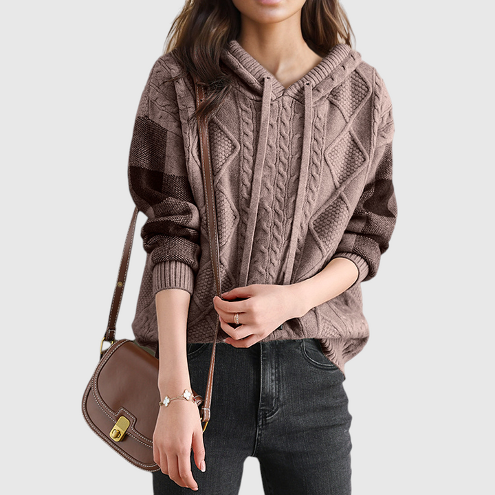 Emily | Pull à Capuche en Tresse